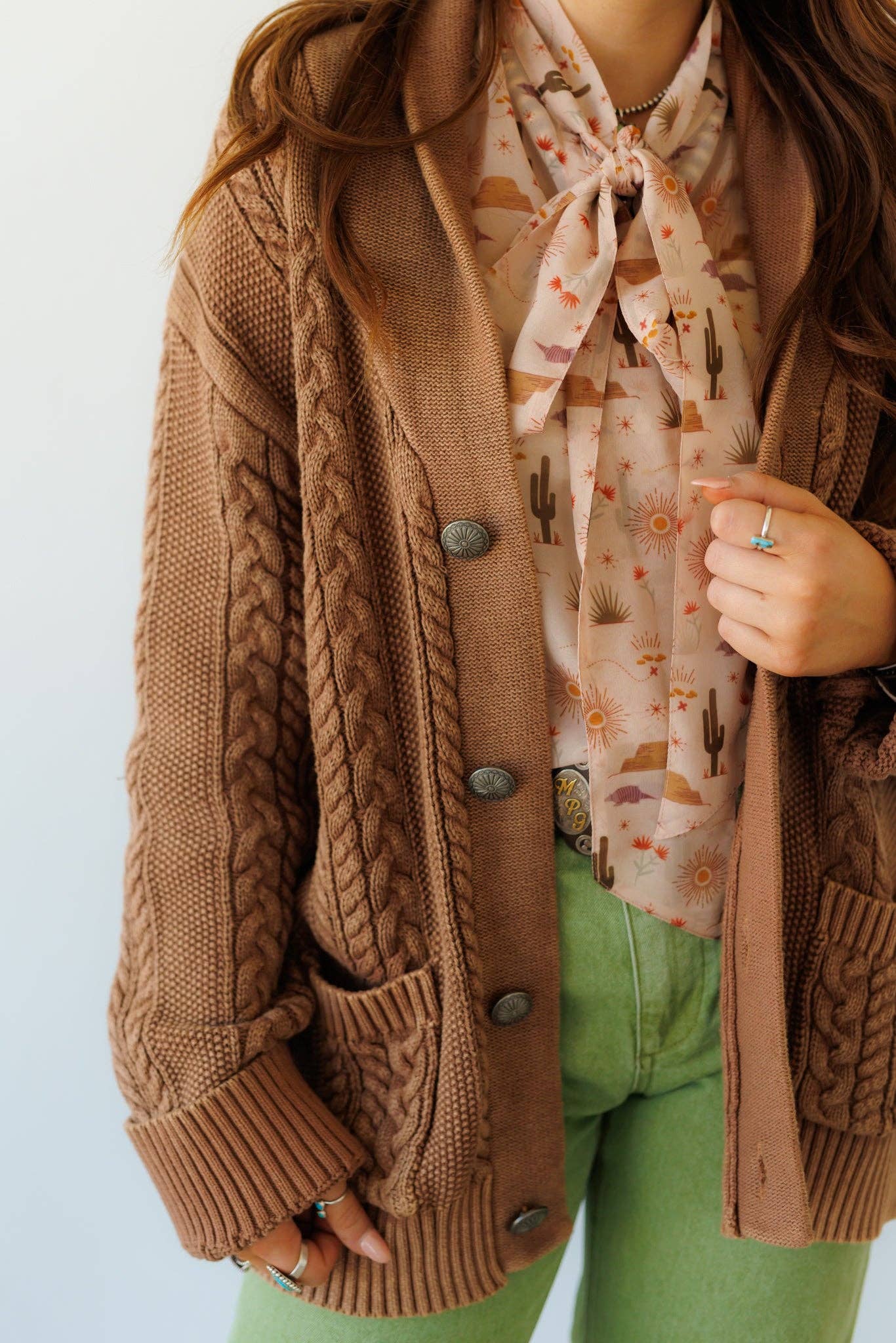 Brown Corded Sweater