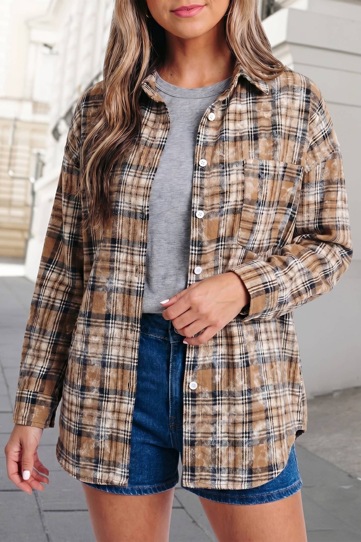 Plaid Collared Shirts