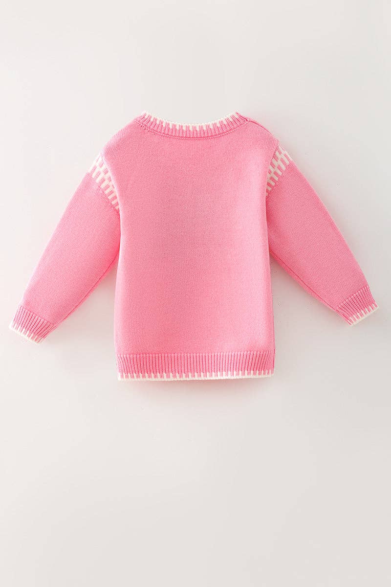 Pink Western Sweater