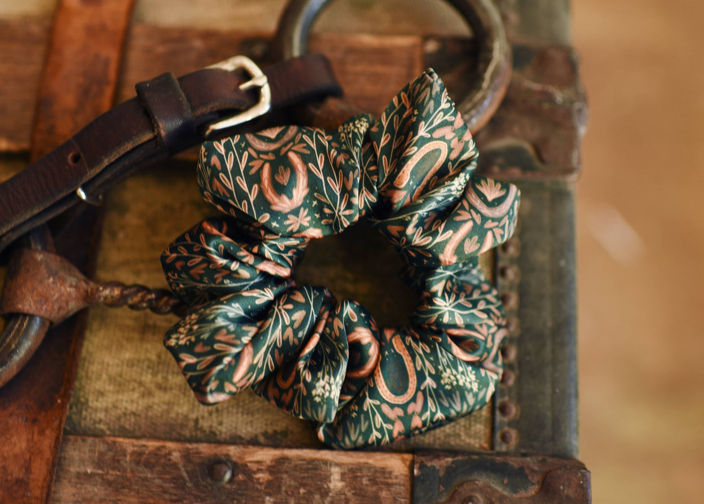 Western Harvest in Deep Juniper Scrunchie
