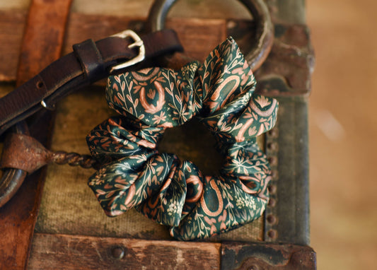 Western Harvest in Deep Juniper Scrunchie