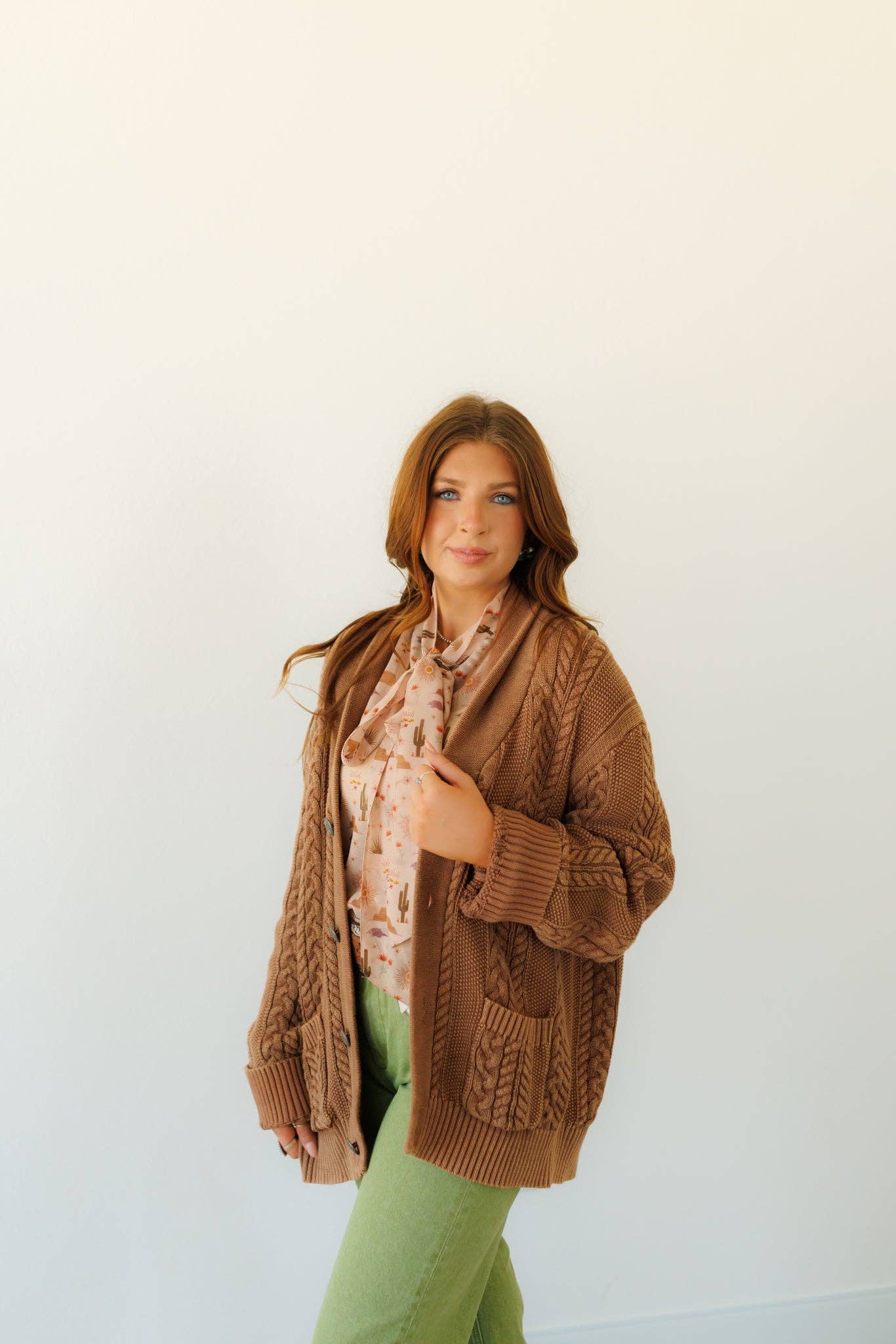 Brown Corded Sweater