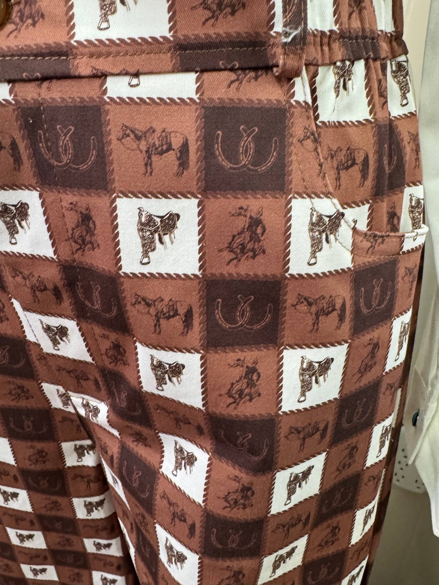 Western Plaid Gingham Pants