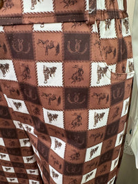 Western Plaid Gingham Pants