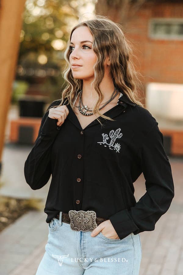 Black Button Down Shirt