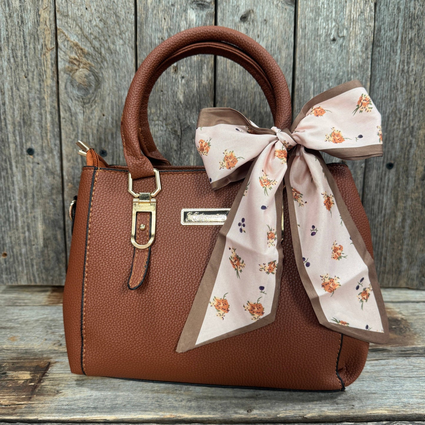 Pink and Tan Western Skinny Mini Wild Rag