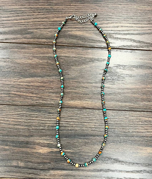 26" Navajo Gemstone Necklace