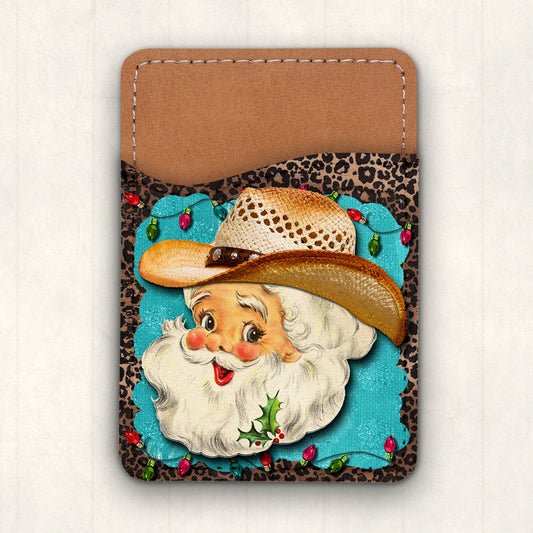 Cowboy Santa Western Card Holder