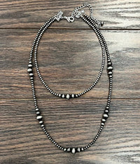 22" Western Bead 2-Strand Necklace