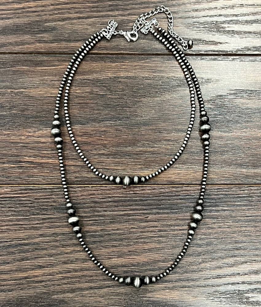 22" Western Bead 2-Strand Necklace