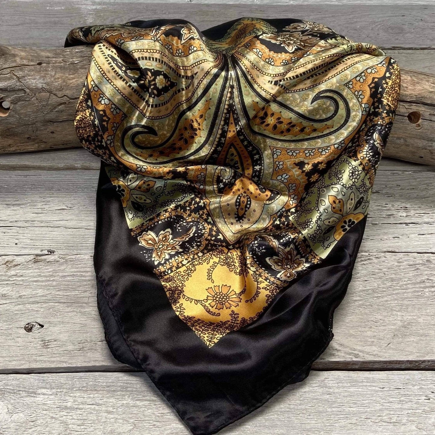 Golden Rod Paisley Wild Rag