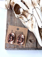 Metal Cowboy Hat Stud Earrings