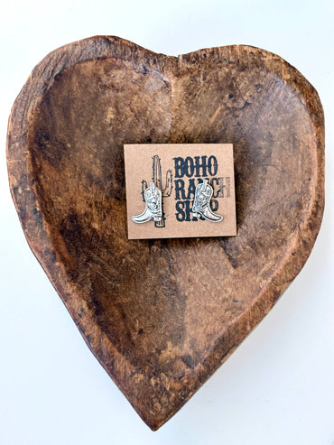 Western Style Boots Stud Earrings