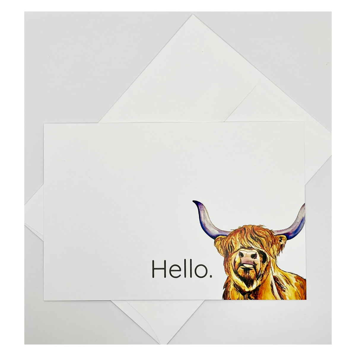 Highland Cow Note Cards & Envelopes
