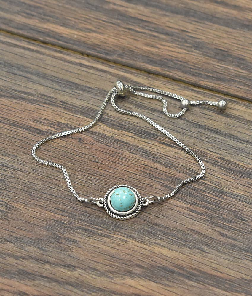 10mm Turquoise Stone Bracelet