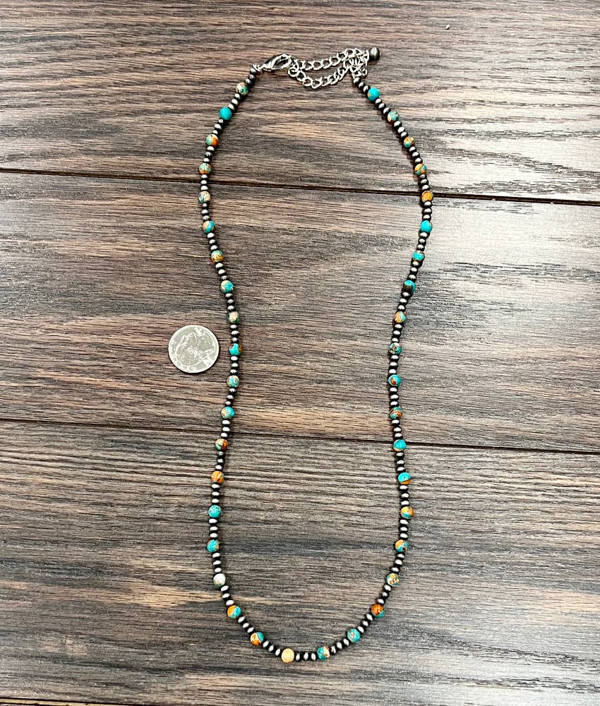 26" Navajo Gemstone Necklace