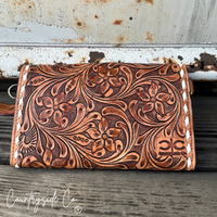 Stampede Tooled Leather Purse