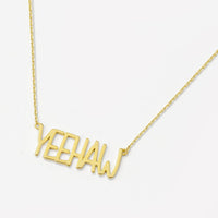 YeeHaw Word Necklace