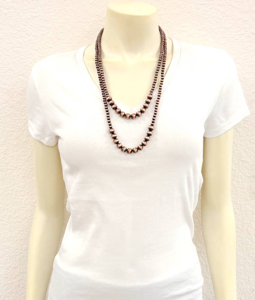 2 Strand Copper Necklace