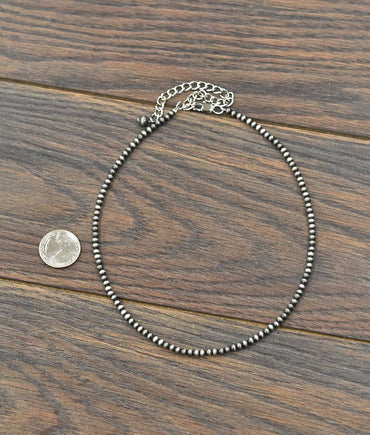16" 4mm Pearl Bead Necklace