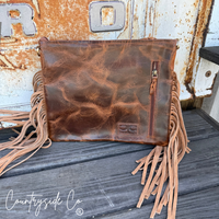 Longhorn Trail Cowhide Checkered Purse