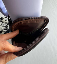 COWHIDE TUMBLER POUCH