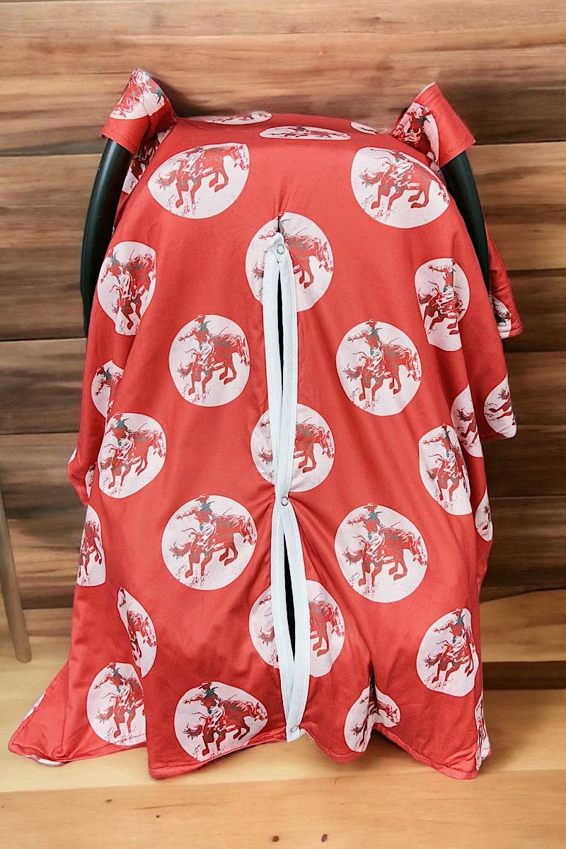 Red Horse Car Seat Cover