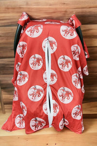 Red Horse Car Seat Cover