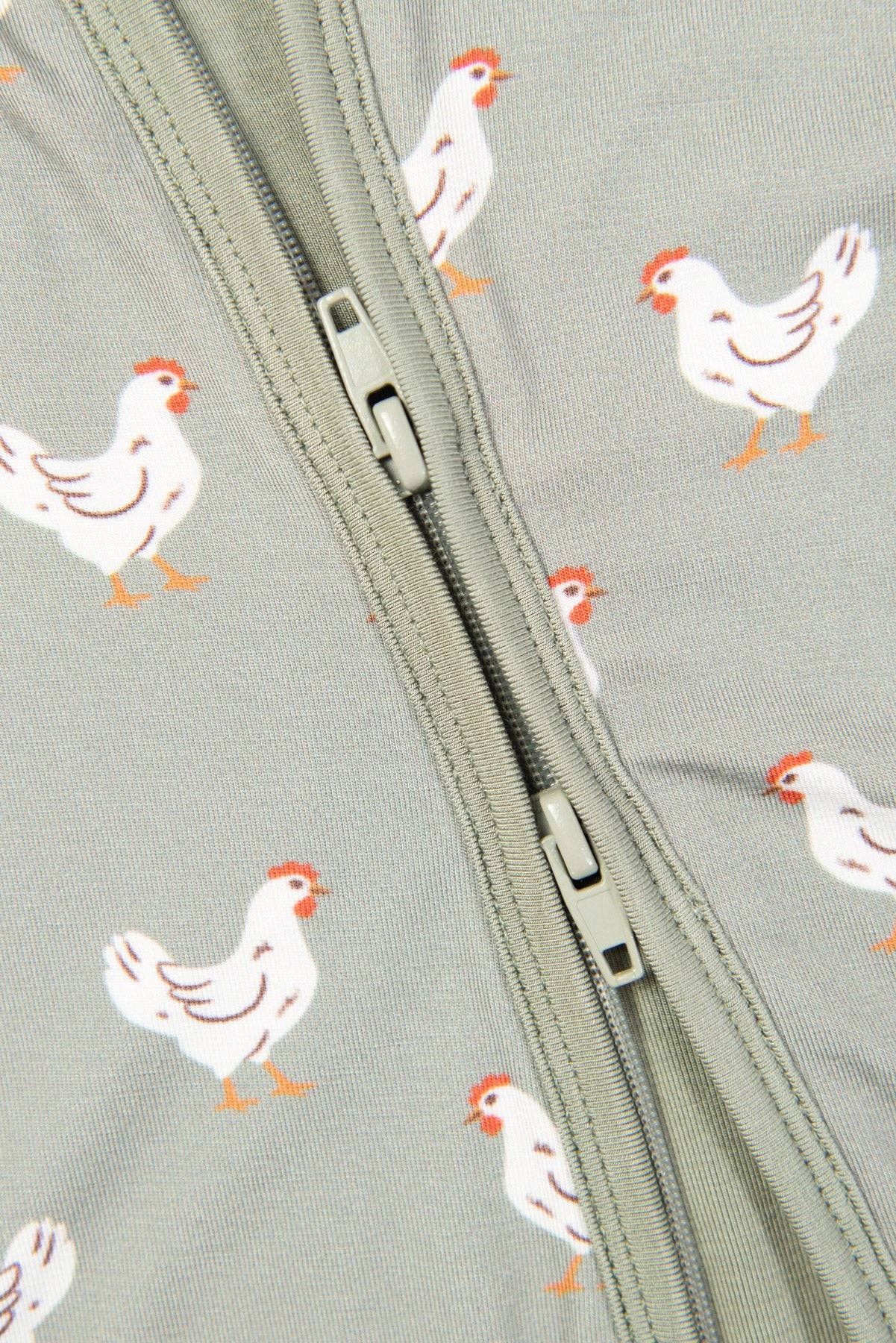 Sage Chickens Bamboo Zippy