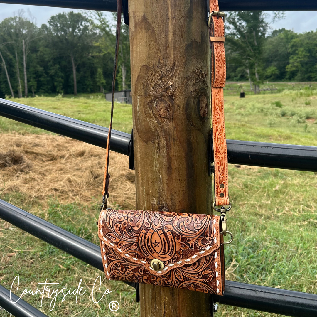 Stampede Tooled Leather Purse