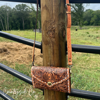 Stampede Tooled Leather Purse