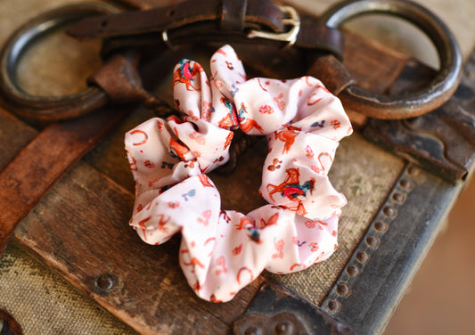 Cowgirl and Horse Scrunchie