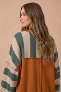 Striped Hacci Top