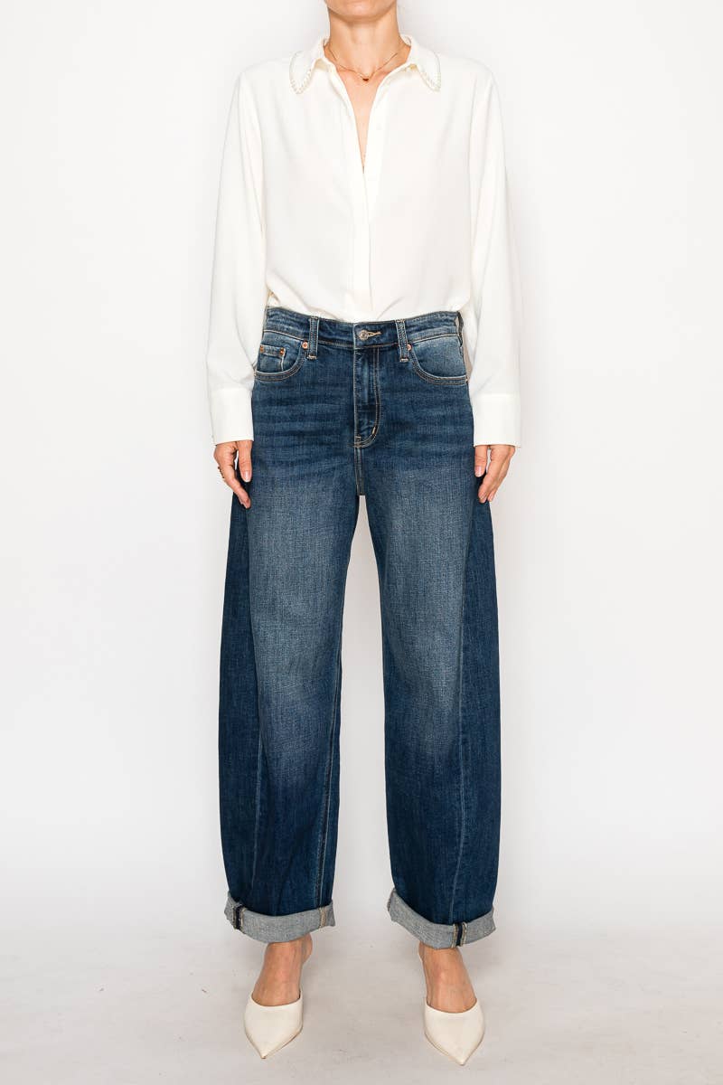 Tapered Relaxed Barrel Jeans
