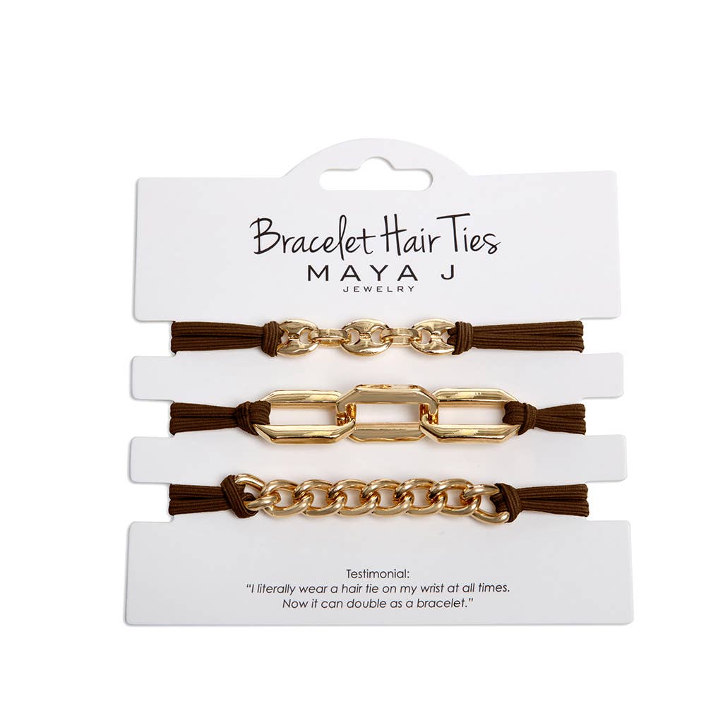 2-in-1 Bracelet Hair Tie Set