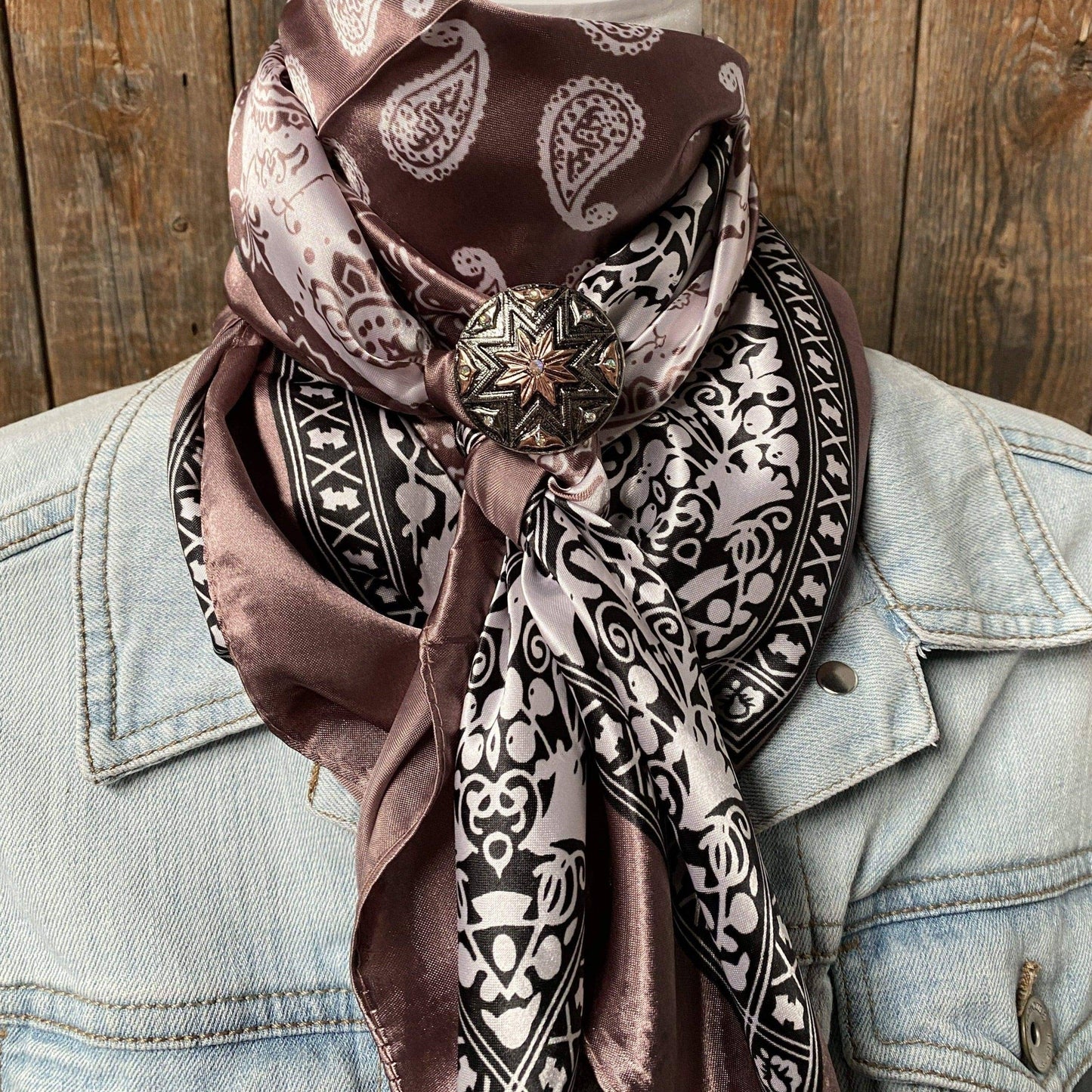 Two Tone Paisley Wild Rag