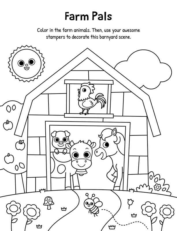 Fun on the Farm Coloring Set