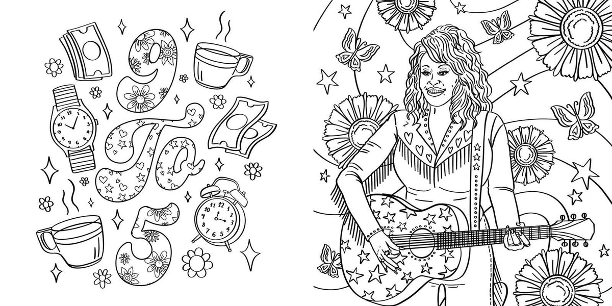 Country Music Coloring Book