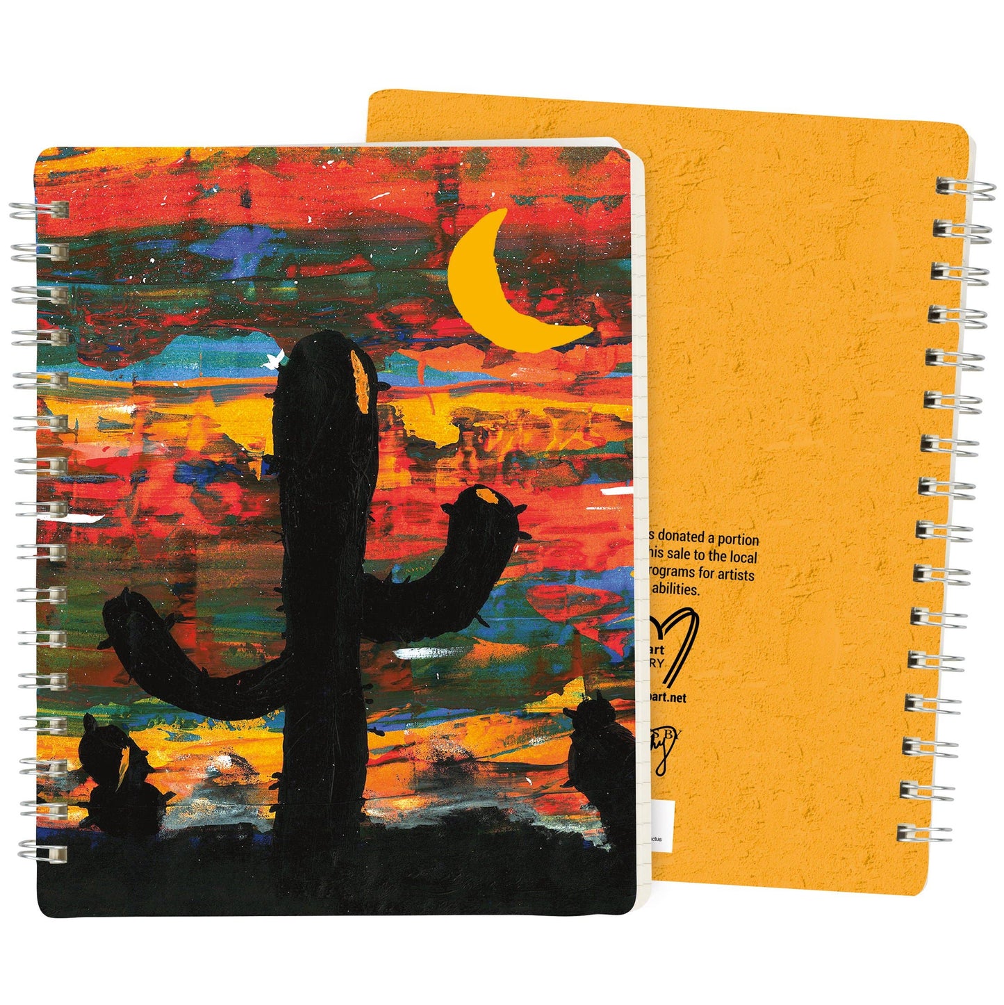 Sunset Cactus Spiral Notebook