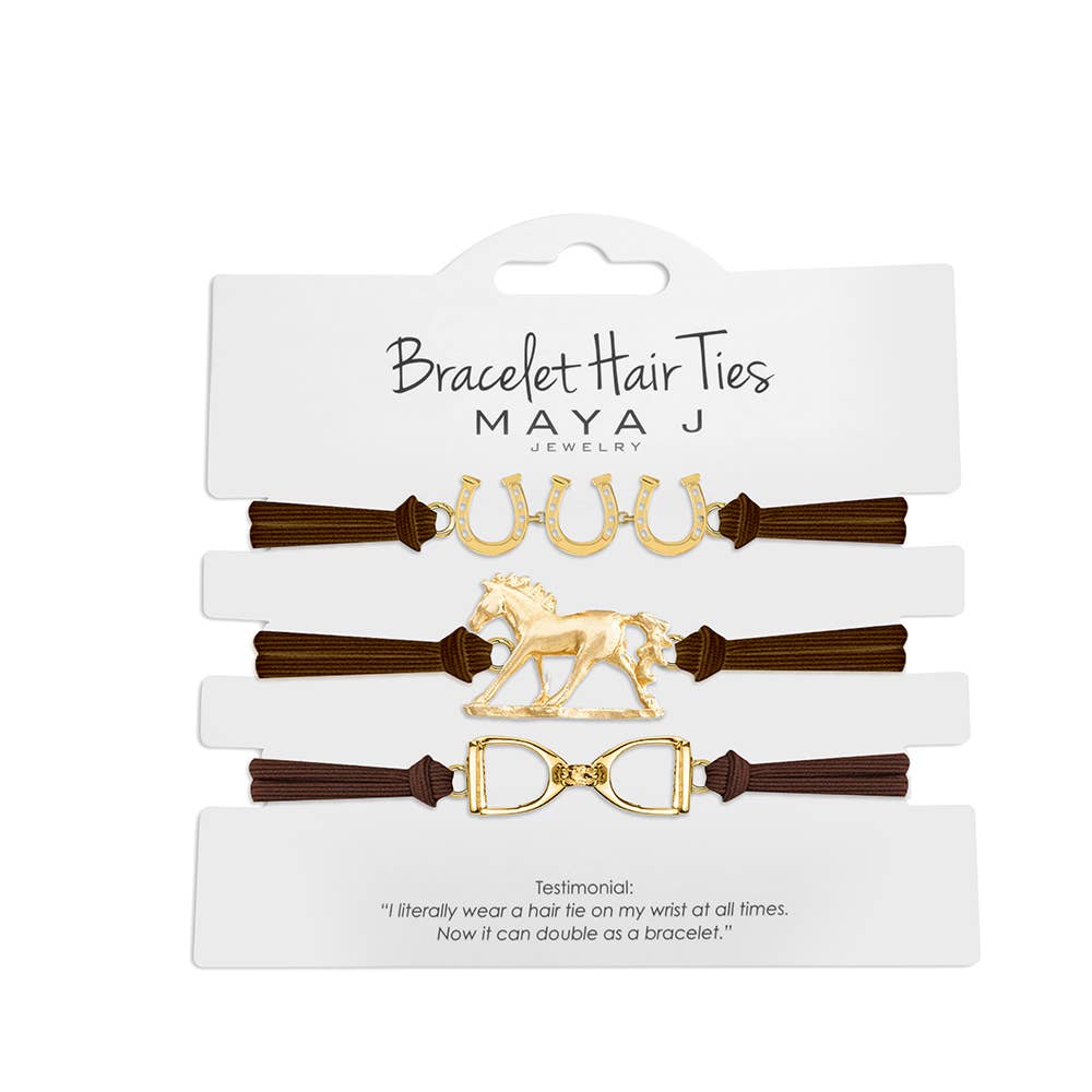 2-in-1 Bracelet Hair Tie Set