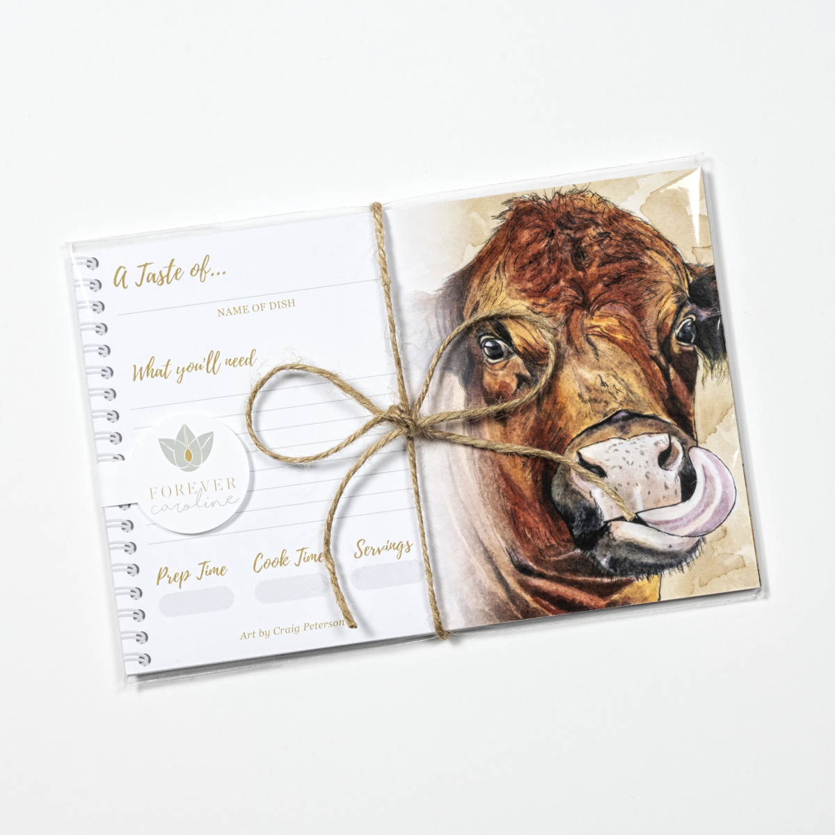 Cow Art Recipe Cards