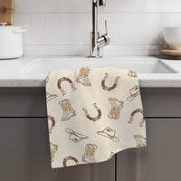 Retro Western  Kitchen Towel Waffle