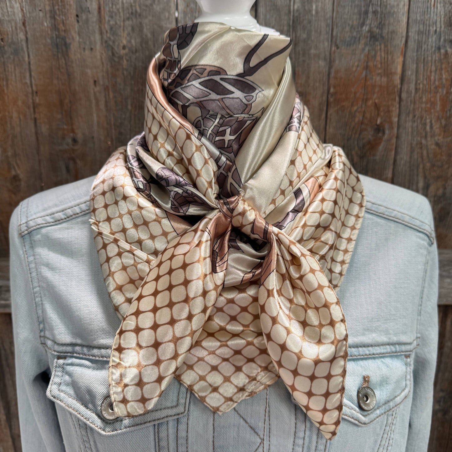 Tan and Cream Wild Rag