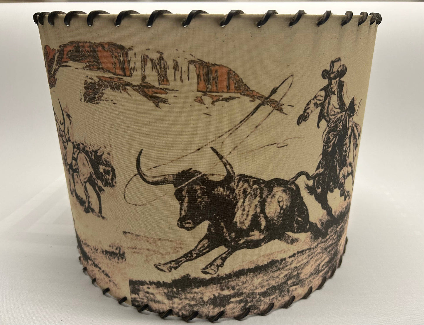 Lampshade Will James on the Plains Antique