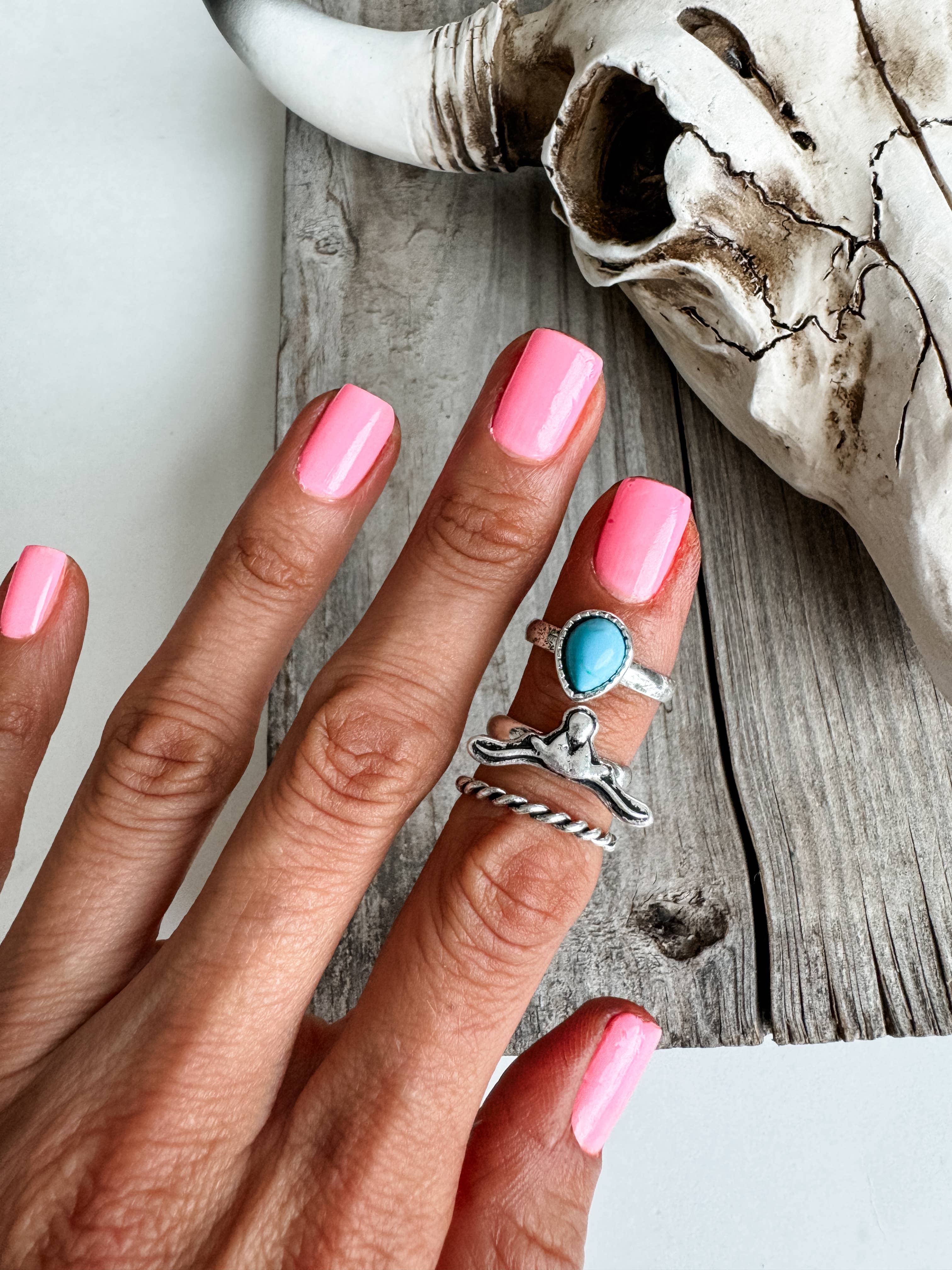 3 Piece Longhorn Ring