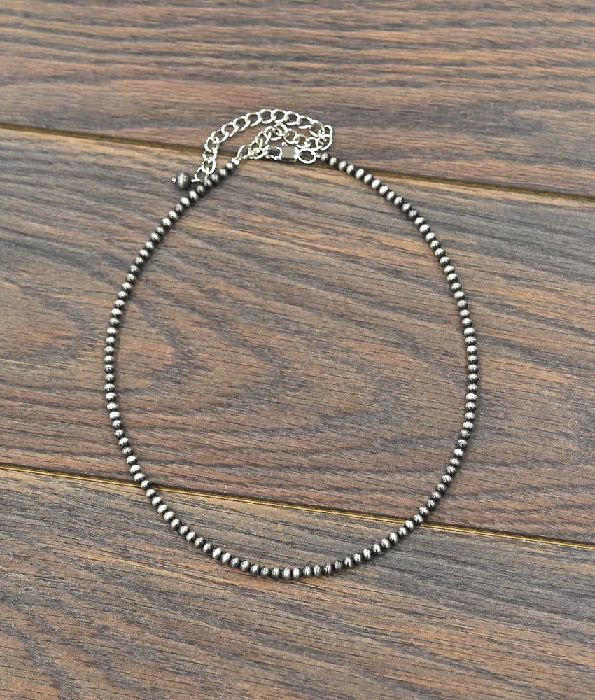 6" 4mm Pearl Bead Necklace
