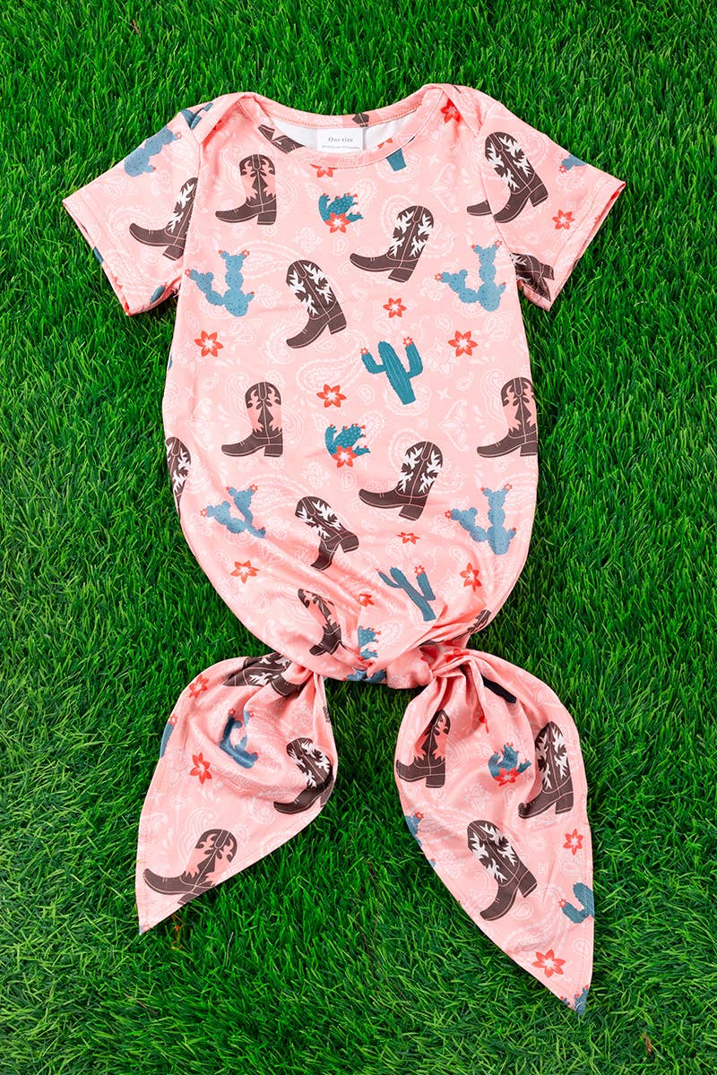 Coral Western Baby Gown