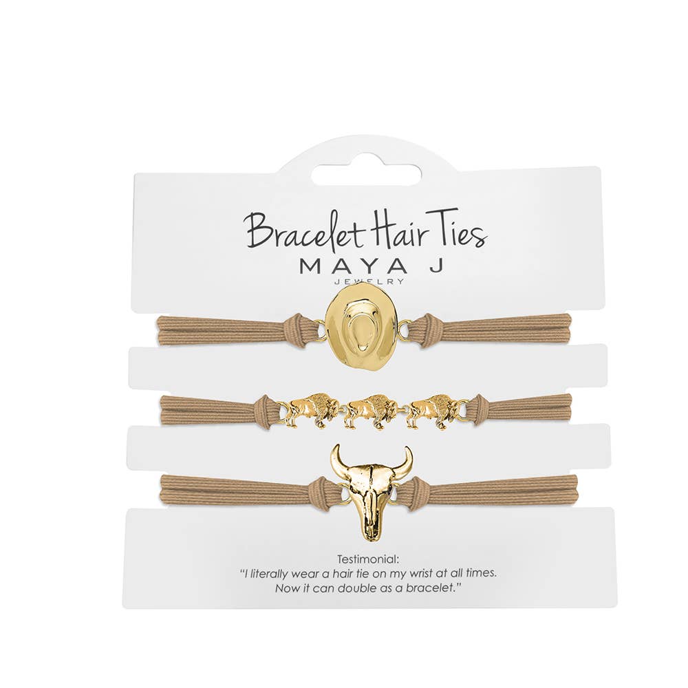 2-in-1 Bracelet Hair Tie Set