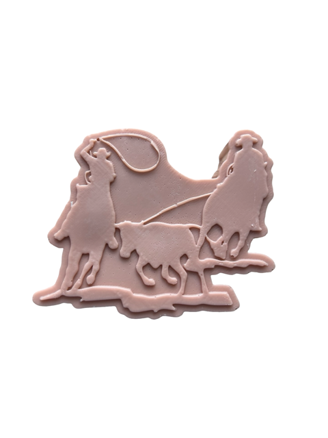 Cowboy and Horse Team Roping Soap