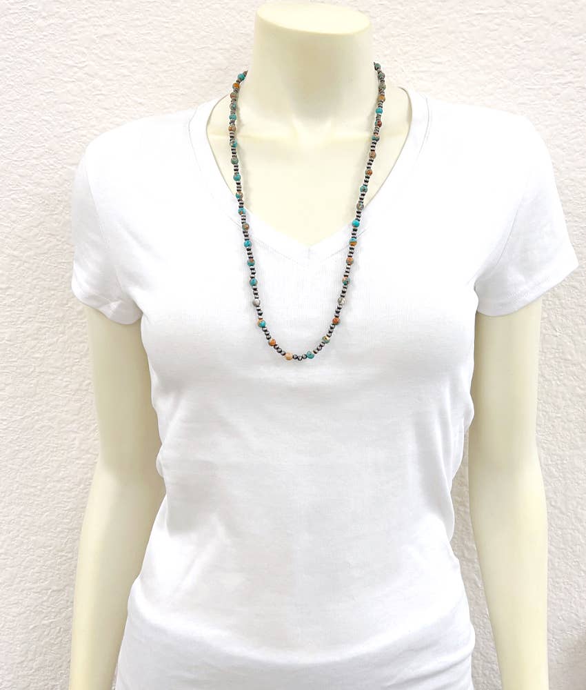 26" Navajo Gemstone Necklace